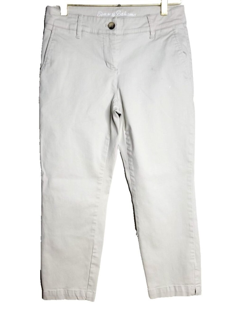 Tommy Bahama Women's Ankle Pants Size 6 Live the Island Life Khaki Mid Rise
